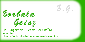 borbala geisz business card